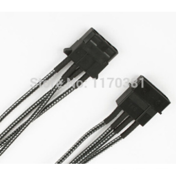 Sleeved 4pin Molex IDE Buchse zu Male Power Extension Cabl